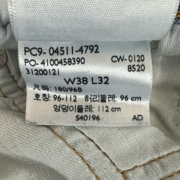 Levi’s 511 Slim Fit Straight Leg Blue Jeans 38x32 - Picture 7 of 7